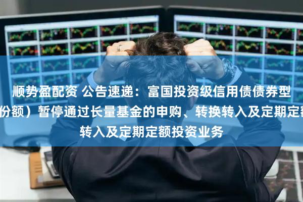 顺势盈配资 公告速递：富国投资级信用债债券型基金（C类份额）暂停通过长量基金的申购、转换转入及定期定额投资业务